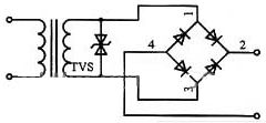 双向TVS瞬变二极管在交流电路中的应用电路