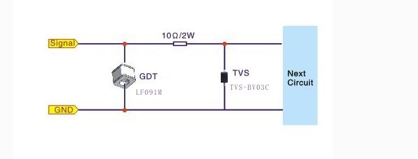 TVS瞬态电压抑制二极管原理及其应用电路图