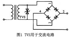 TVS瞬变二极管用于交流电路