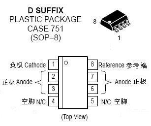 SOP-8 贴片封装引脚图