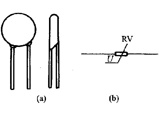 压敏电阻器的图形符号和外形