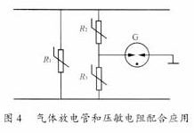 气体放电管和压敏电阻配合应用